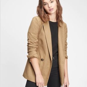 GAP Double-Breasted Blazer Camel - Women’s
